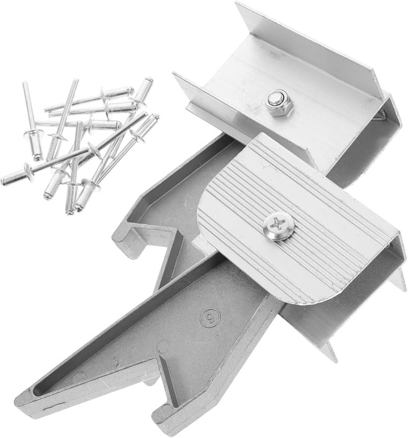 Lightweight Telescopic Ladder Holder Roof Hooks Yacht Accessory Aluminum Frame - Image 2