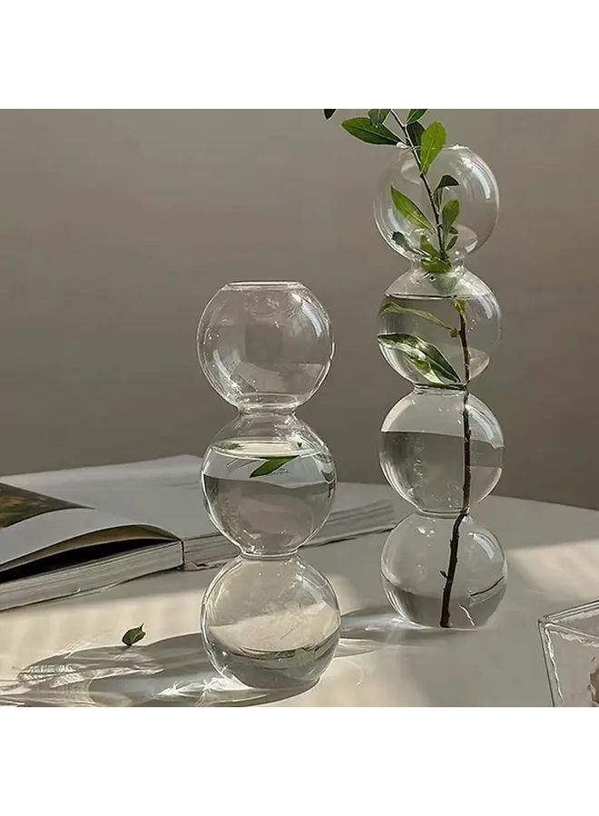 Transparent Bubble Glass Vase S Size for Hydroponic Plant Flower Display Living Room Tabletop Decor - Image 4