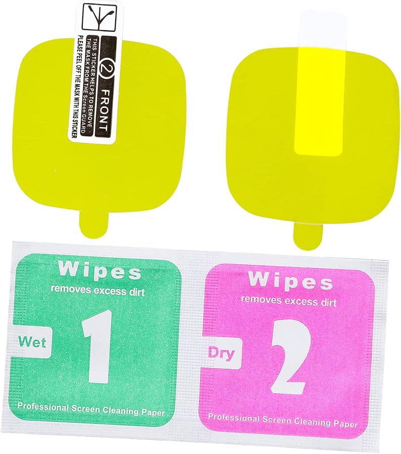 2 Pack Full Coverage Screen Protector Film For Smartwatch Clear HD - Image 1