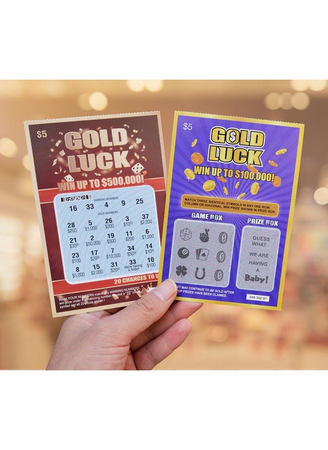 WINGKIND 12 Pack Pregnancy Announcement Scratch Off Cards Pregnancy Reveal Fake Lottery Tickets Announcement Ideas Creative Way To Announce Your Pregnancy  - Image 3