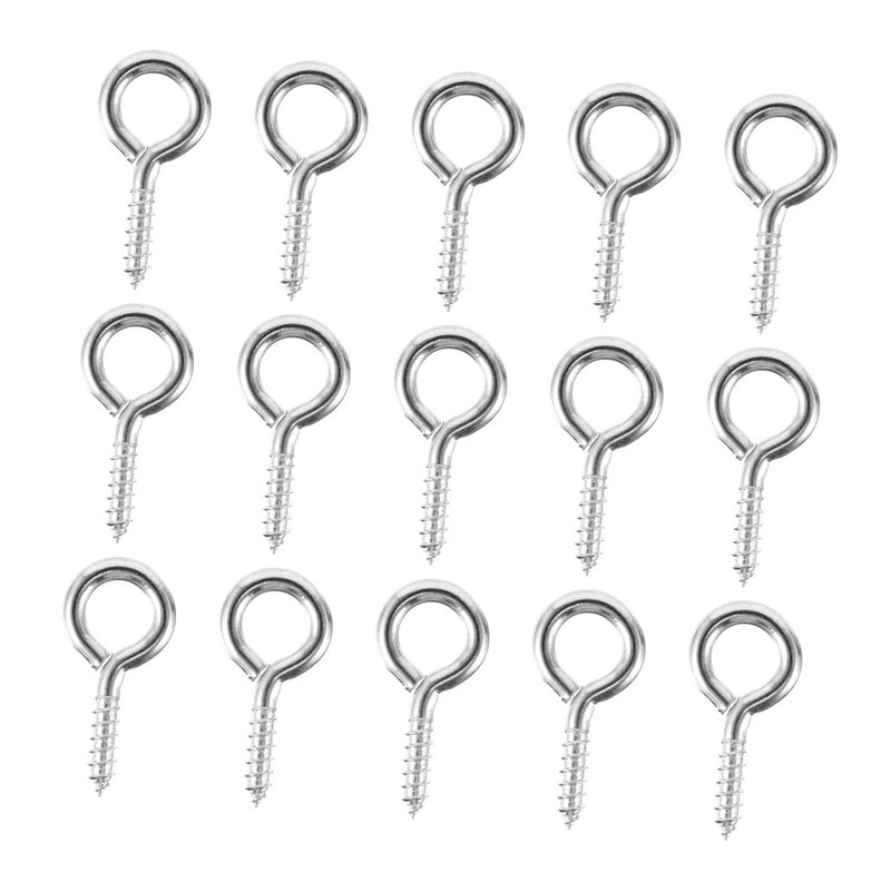 30Pcs Nickel Eye Screw Nails Kit Heavy Duty for Hanging Jewelry Crafts Photos Projects - Image 2