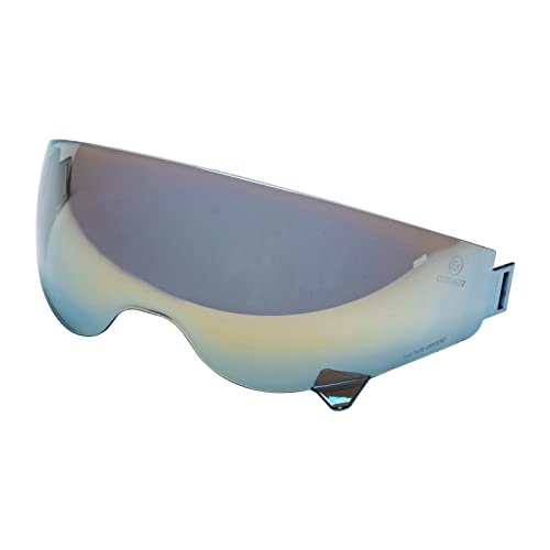 ILM خوذة دراجة نارية مفتوحة الوجه 3/4 نصفية لمركبات الموبيد ATV كروزر سكوتر DOT (حاجب ذهبي) - Image 1