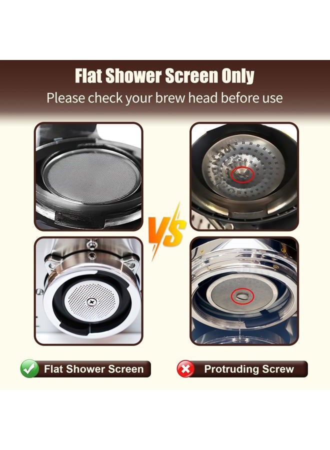 DRMBIGA 53.3mm Espresso Puck Screen 2 Pack - 3rd Generation Dual-Layer Coffee Filter Screen, Reusable Stainless Steel Espresso Filter for 54mm Portafilter Baskets - 0.8mm Thick with 150μm Fine Mesh DRMBIGA - Image 4