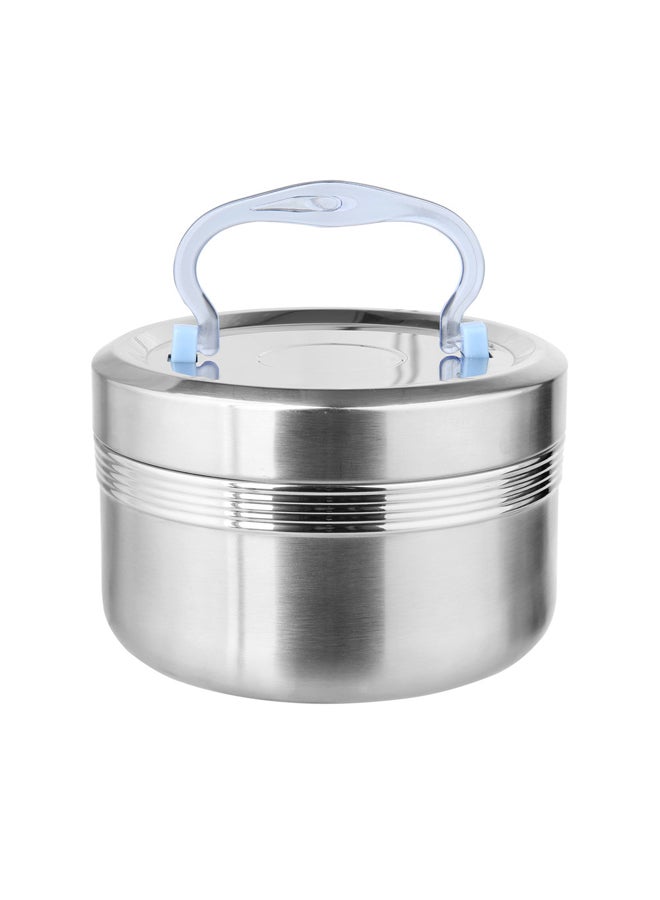 AL SANIDI Stainless steel dates storage, Dates bowel, Silver, capacity 800 ml - Image 1