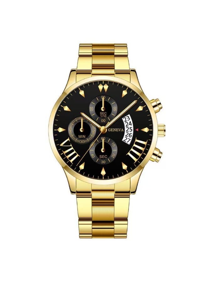 KUYING Fashion Calendar Three Eyed Men's Watch