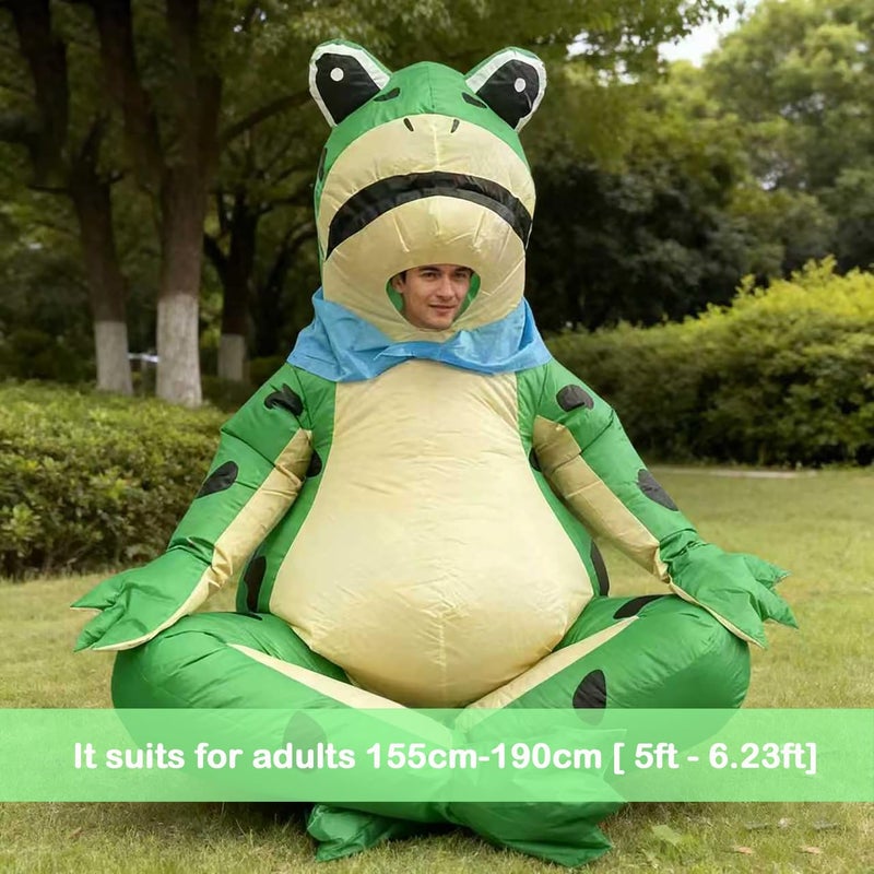 Gaoin Unisex Adult Inflatable Costume Blow up Animals Suit Halloween Costume (Frog) - Image 5