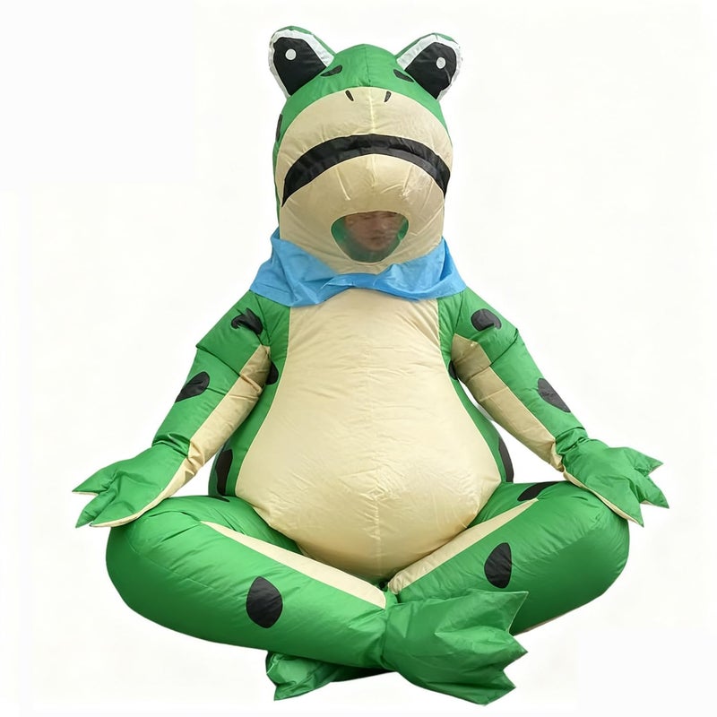 Gaoin Unisex Adult Inflatable Costume Blow up Animals Suit Halloween Costume (Frog) - Image 3