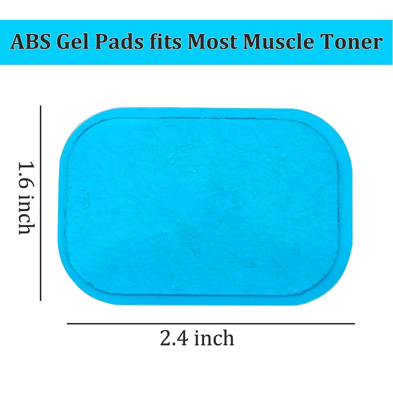KASBEE ABS Gel Pads, 50PCS Muscle Stimulator Pads Replacement for Ultimate Muscle EMS Toner Abdominal Belt Belly Thigh Flab Arm Leg Waist Workout Trainer Machine - Image 5