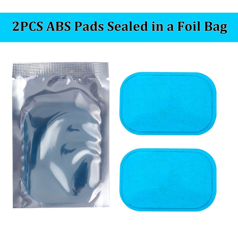 KASBEE ABS Gel Pads, 50PCS Muscle Stimulator Pads Replacement for Ultimate Muscle EMS Toner Abdominal Belt Belly Thigh Flab Arm Leg Waist Workout Trainer Machine - Image 4
