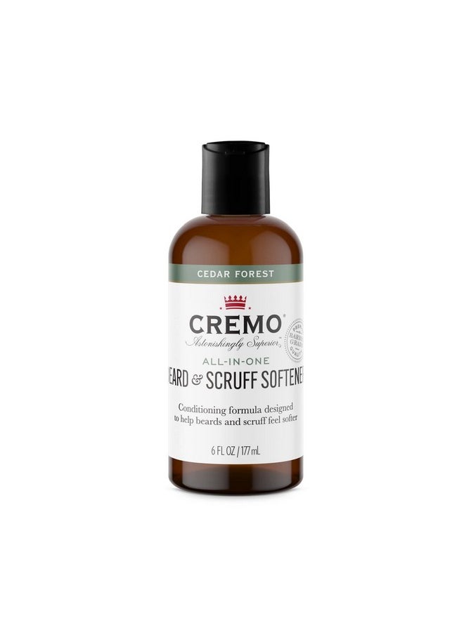 cremo Remo Cedar Forest Beard & Scruff Softener Softens And Conditions Coarse Facial Hair Of All Lengths In Just 30 Seconds 6 Fluid Ounce  - Image 1