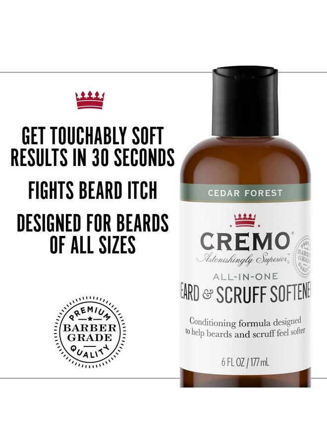 cremo Remo Cedar Forest Beard & Scruff Softener Softens And Conditions Coarse Facial Hair Of All Lengths In Just 30 Seconds 6 Fluid Ounce  - Image 4