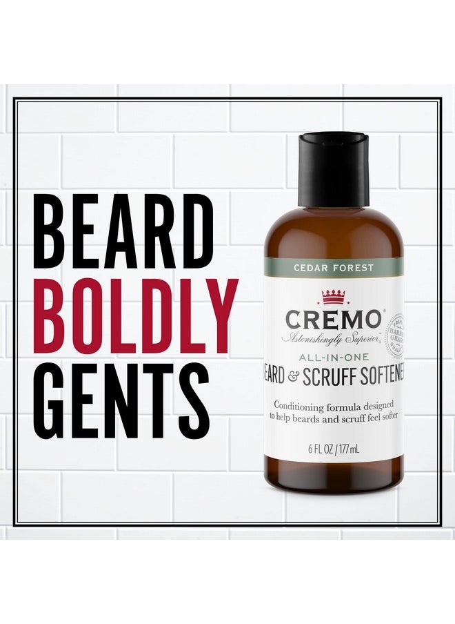 cremo Remo Cedar Forest Beard & Scruff Softener Softens And Conditions Coarse Facial Hair Of All Lengths In Just 30 Seconds 6 Fluid Ounce  - Image 3