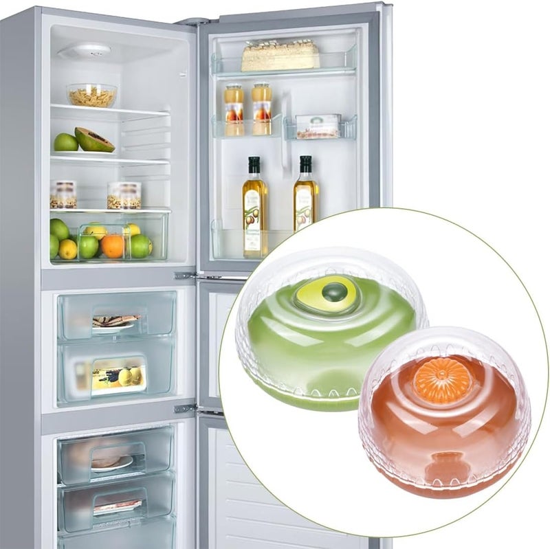 Luckam Fruit and Vegetable Storage Containers with Lids, Reusable Plastic Crisper Box for Refrigerator, Avocado and Onion Saver, Ideal for Keeping Fresh, 2 Pack - Image 5