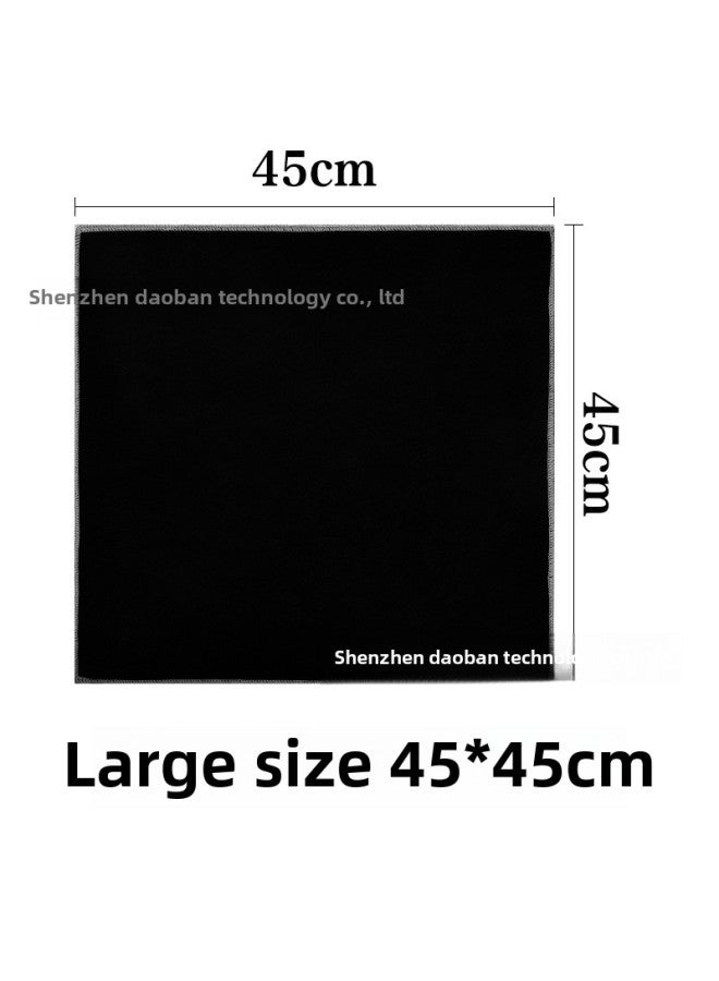 Camera Storage Liner Cloth 100% Off Cloth Suitable For Canon Sony Fuji Nikon Lens Cloth Photography Self-Adhesive Magic Cloth-Color:100% Off Cloth Classic Black 45*45 Large Size - Image 1