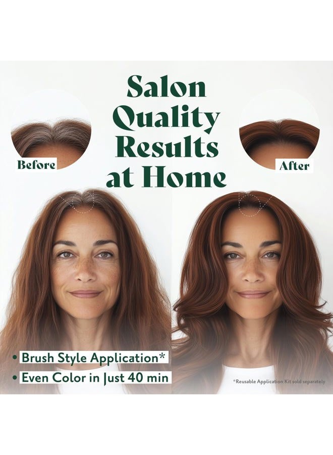 Herbatint Permanent Hair Dye For Women - 4R Copper Chestnut - For Up To 100% Gray Coverage of Resistant Gray Hair - Ammonia-Free, Alcohol-Free & Vegan - Salon Influenced Hair Color 5.75 fl oz - Image 5