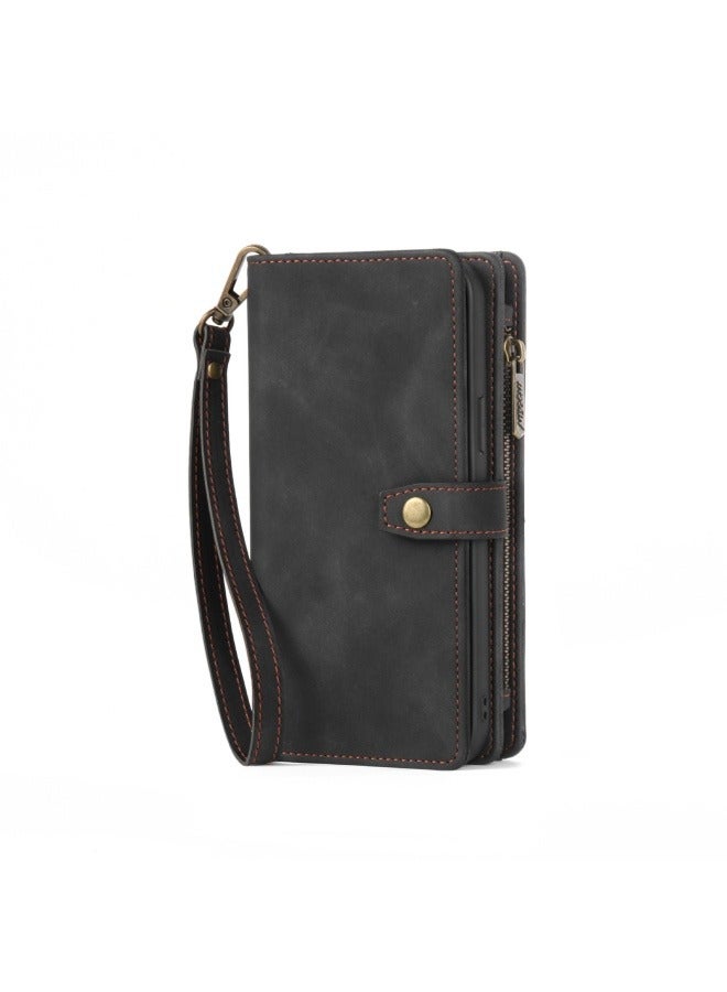 general Suitable for iPhone 16ProMax/16Pro mobile phone case, multi-function flip wallet, mobile phone protective cover