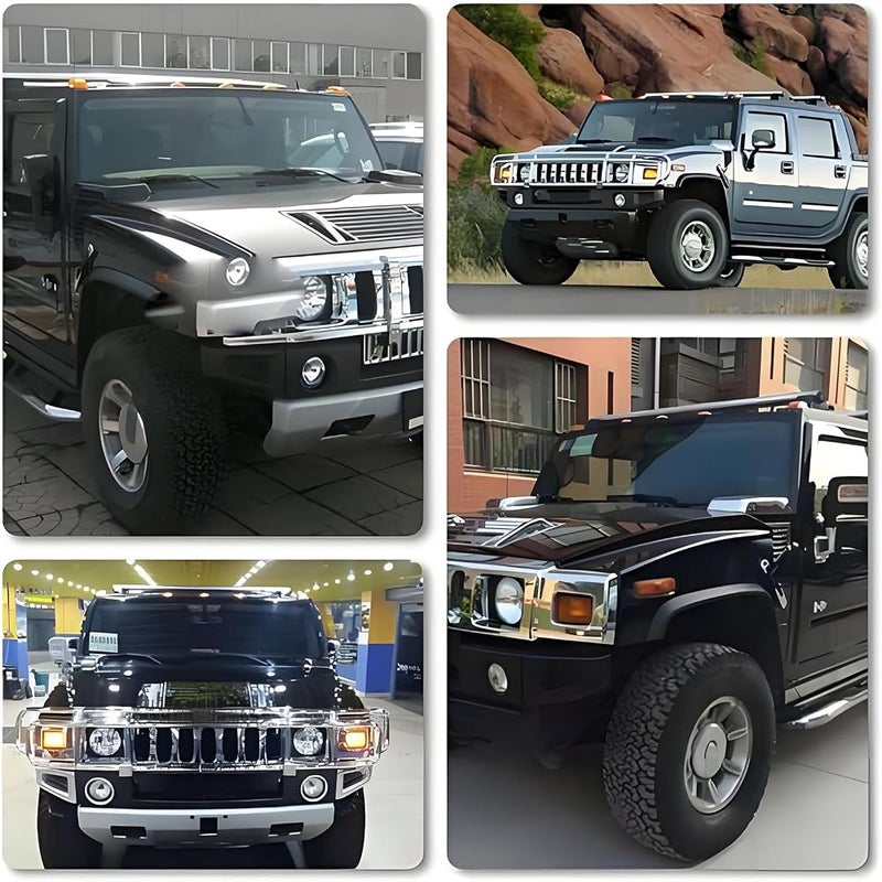 ALISMAEEL LED Cab Roof Lights Compatible with 2003-2009 Hummer H2 H2 SUT Replacement for 25809312 16531442 15060525 Cab Roof Marker Running Lamps Smoke Lens+Black Housing - 10PCS - Image 5