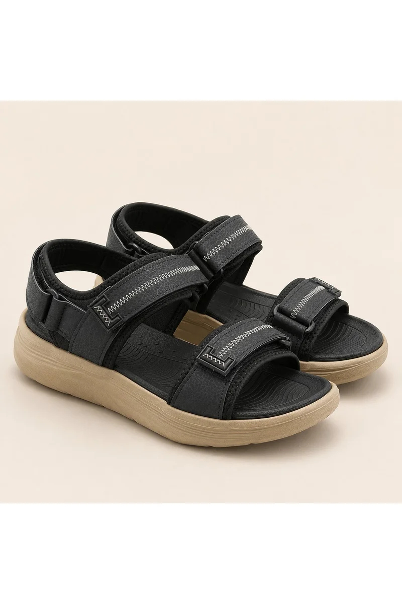 Feet First Men’s Sports Sandals with Adjustable Velcro Straps – Lightweight Comfort Outdoor Walking Sandals