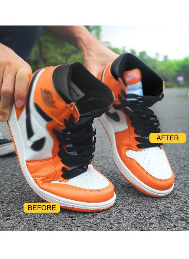 Generic - 2 Pairs Shoe Crease Protector Toe Box Anti-Wrinkle Sport Shoe Inserts Sneaker Crease Guard Prevent Sneaker Shoes Crease Indentation for Men's 7-12 / Women's 5-8 Shoe Crease Protectors (Black+White) - Image 1