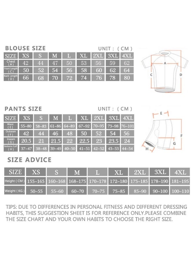 KUYING New Men's And Women's Summer Cycling Suit Set  - Image 2