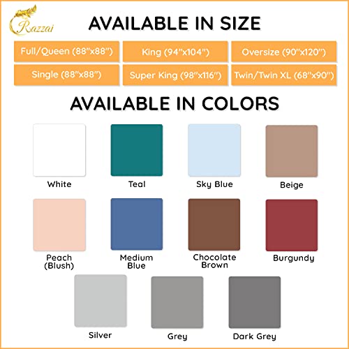 Razzai Restful Sleep Microfiber Summer Season Ac Comforter 220 GSM (60" x 90" Inches/152cm x 228cm) - Single Bed Comforter|Dark Grey| - Image 5