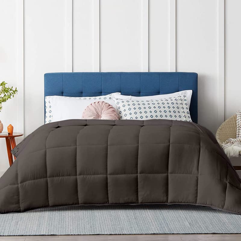 Razzai Restful Sleep Microfiber Summer Season Ac Comforter 220 GSM (60" x 90" Inches/152cm x 228cm) - Single Bed Comforter|Dark Grey| - Image 2
