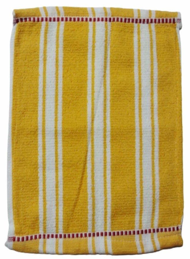 ORAS Cotton Fabric Hand, Face Towel Set, 10 x 10 Inch, Multicolor - Pack of 6 Pcs. - Image 2