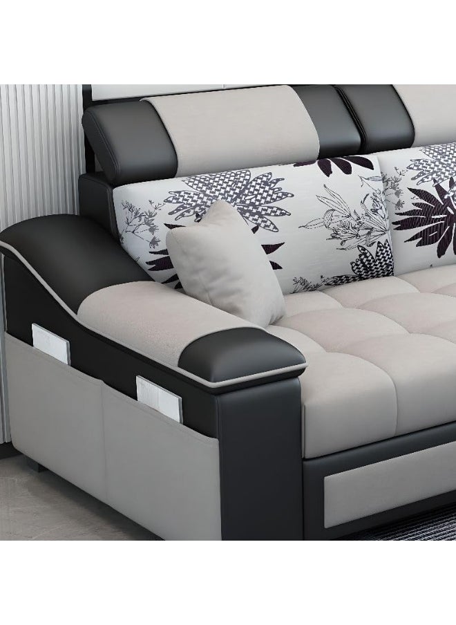 Generic - L-Shaped Sectional Sofa with Chaise, Upholstered Couch with Sloped Arms, Button-Tufted Design, and Hidden Support for Living Room or Apartment - Image 1