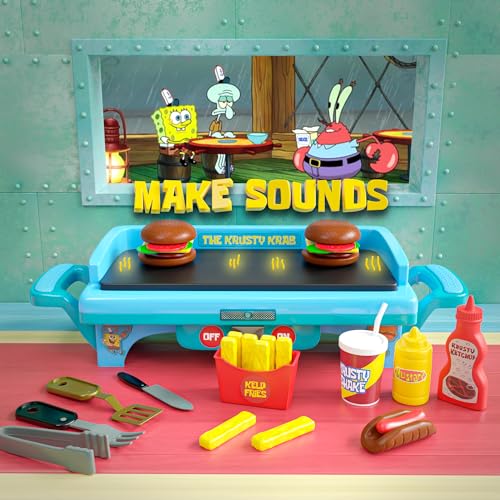 Lollipop Spongebob Squarepants Kids Grill Playset - Toy Kitchen Sets with Cooking Toys, Kitchen Playset for Kids Ages 6-10, and Pretend Play Kitchen - Image 5