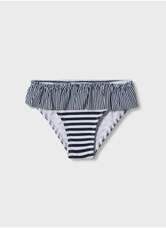 MANGO Infant Striped Ruffle Bikini Bottoms  - Image 1