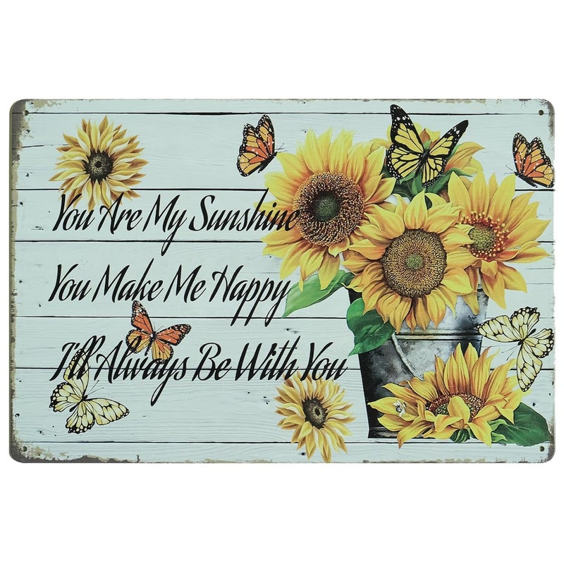 STORE 2508 Store2508 Vintage Metal Tin Sign Poster–You Are My Sunshine, Gift for Best Friend 30x20 Cm - Image 1