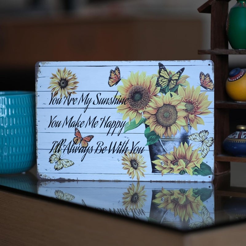 STORE 2508 Store2508 Vintage Metal Tin Sign Poster–You Are My Sunshine, Gift for Best Friend 30x20 Cm - Image 4
