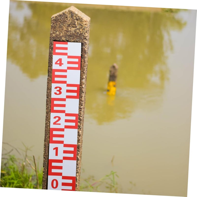 Self Adhesive Pool Water Level Gauge Reflective Surface Easy Reading for Home Barometers - Image 4