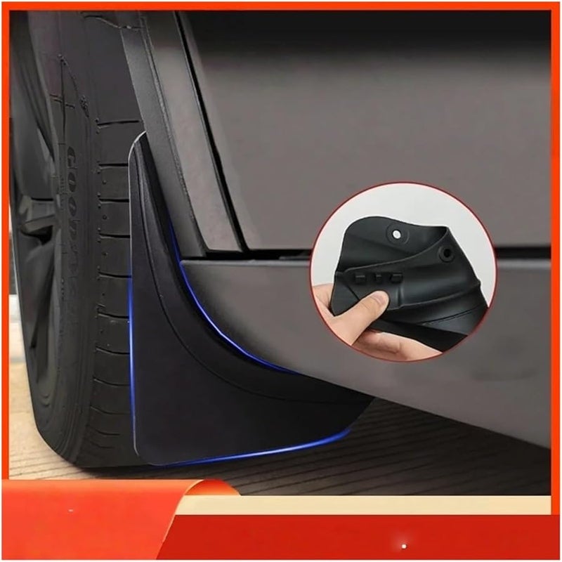 TPE Mudguard Splash Guards Front Rear Wheel Fenders Anti Snow Sand Compatible with Tesla Model Y Juniper 2025 - Image 2