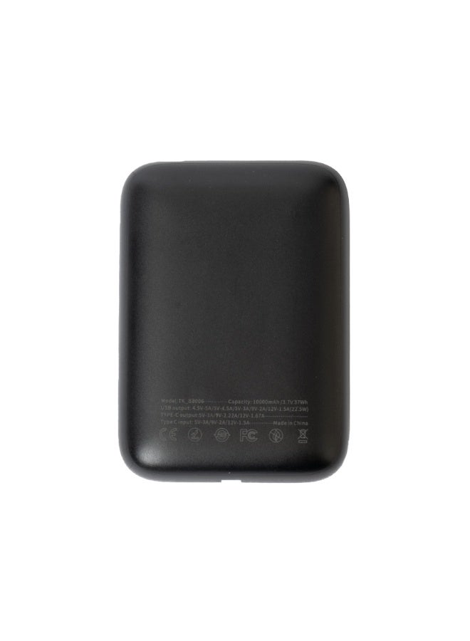 TIKNAL Power Bank 10000mAh, 20W Fast Charging with USB and USB-C Port, Thermal Protection, Small Size, Charge Your Phone Super Fast, Black - Image 3