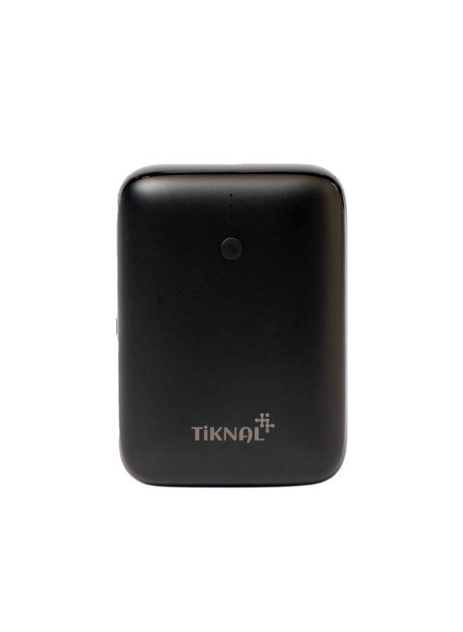 TIKNAL Power Bank 10000mAh, 20W Fast Charging with USB and USB-C Port, Thermal Protection, Small Size, Charge Your Phone Super Fast, Black - Image 1