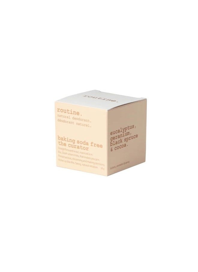 routine . Natural Deodorant (2 Fluid Oz.) The Curator (Baking Soda Free) | Aluminum Free Natural Deodorant for Women & Men | Eucalyptus, Geranium, Black Spruce & Cocoa (Cream Jar Formula)  - Image 3