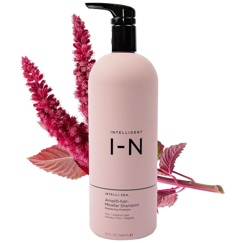 Intelligent Nutrients Amplifihair Micellar Shampoo PlantPowered Volumizing Shampoo for Fine Hair Vegan Formula 32 Oz