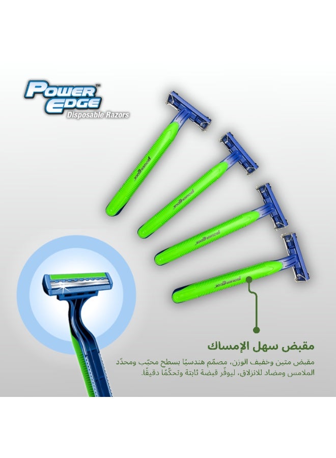 Power Edge 2 Blade Disposable Razor, Made in UK ,Pack of 2 - Image 3