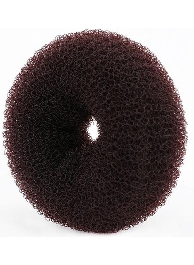 NIBEMINENT 10-Piece Elegant Women Ladies Donut Hair Ring Coffee - Image 1