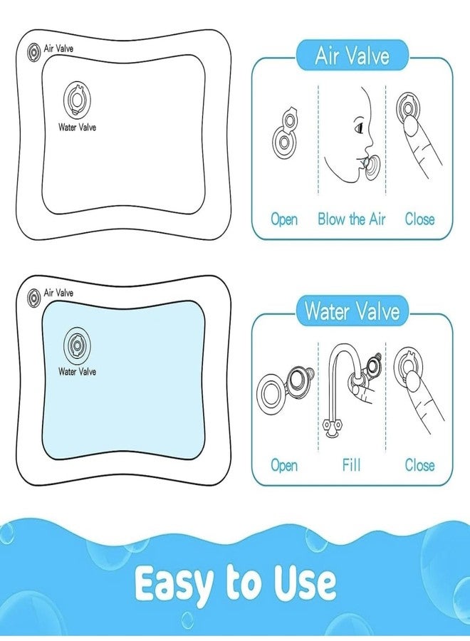 Richtots Premium Tummy Time Water Mat Premium Baby Water Play Mat for Infants and Toddlers Baby Toys for 3 to 24 Months, Strengthen Your Baby's Muscles - Image 5