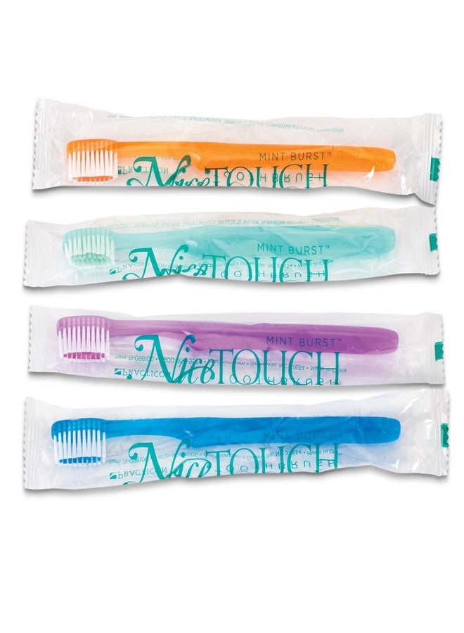 Practicon Nice Touch Disposable Toothbrush, Pre Pasted Mint Burst, 144 per Box - Image 1