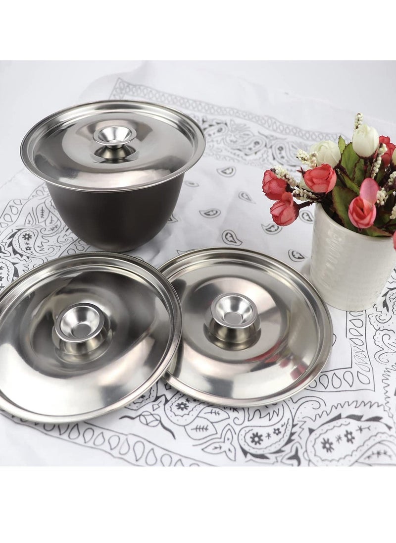 Stainless Steel Pot Cover, Heavy duty Stainless Steel ss Lid, Universal Lid Pots Pans Replacement Accessories, 6.3IN for Pan Lid Bowl Cover, 16cm  - Image 5