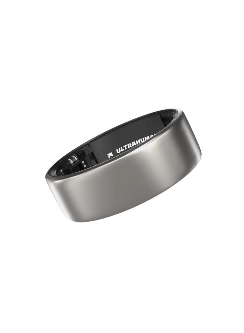 ULTRAHUMAN Ring AIR - Advanced sleep-tracking wearable, HRV & Temperature Monitoring, Track workout, Raw Titanium  - Image 3