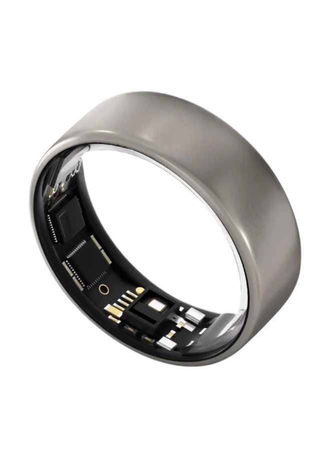 ULTRAHUMAN Ring AIR - Advanced sleep-tracking wearable, HRV & Temperature Monitoring, Track workout, Raw Titanium  - Image 1