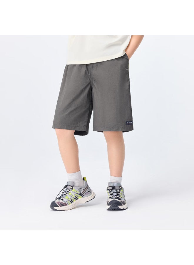Zuoxi Boys' Summer Shorts, New Style, Lightweight Outdoor Waterproof Sports Pants, Children's Trousers, Green, Size 130 - Image 4