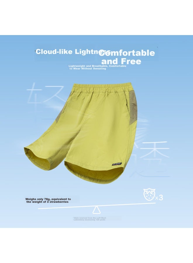 Zuoxi Boys' Summer Shorts, New Style, Lightweight Outdoor Waterproof Sports Pants, Children's Trousers, Green, Size 130 - Image 3