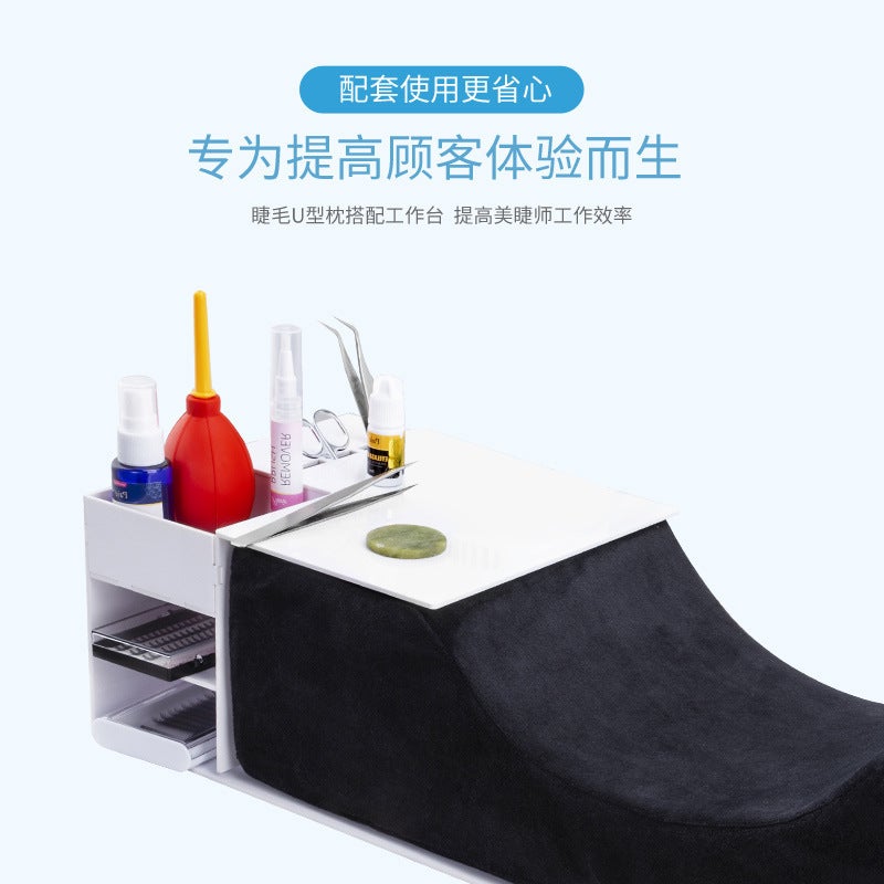 Grafting Eyelash Pillow U-Shaped Tattoo Embroidery Pillow Acrylic Workbench Auxiliary Tool Eyelash Protection Eyelash Pillow - Image 3
