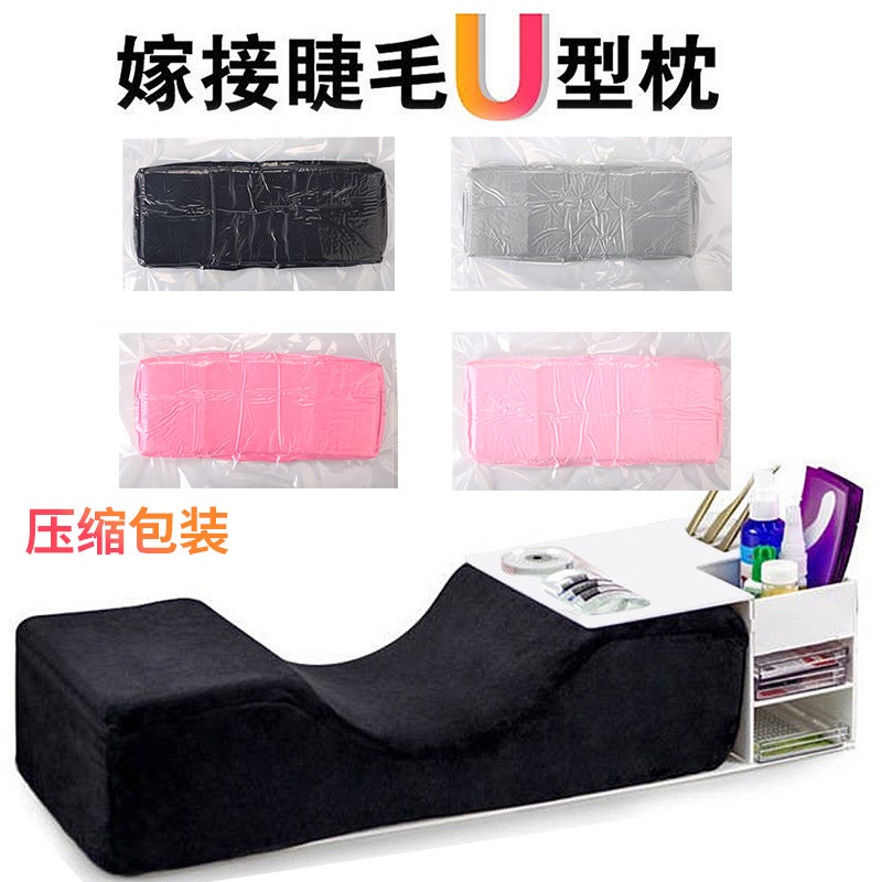 Grafting Eyelash Pillow U-Shaped Tattoo Embroidery Pillow Acrylic Workbench Auxiliary Tool Eyelash Protection Eyelash Pillow - Image 2