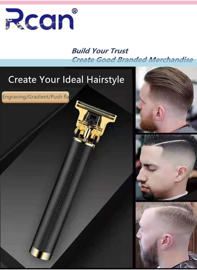 Rcan Rechargeable Hair Clippers Waterproof Professional Hair Trimmer Electric Hair Cutting Beard Shaver Adjustable Clipper Set for Men  - Image 1